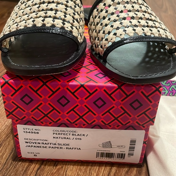 Tory Burch woven raffia slide - Picture 7 of 7